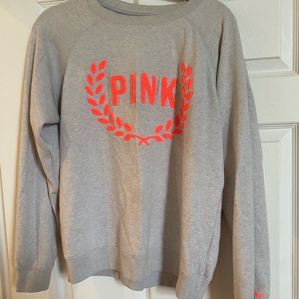 Pink and grey sweatshirt